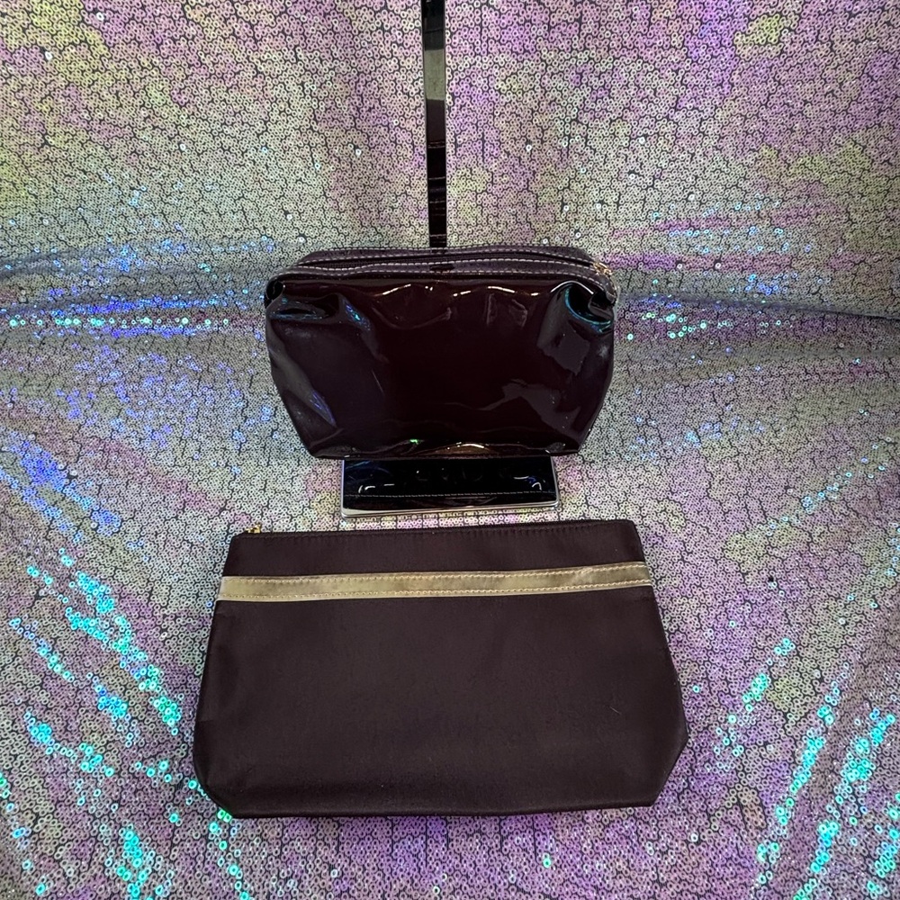 Elegant Brown Estée Lauder Women's Bag Set